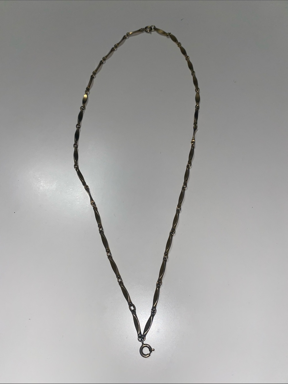 Vintage Gold-Tone Women's Chain Necklace